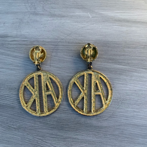 VINTAGE ANNE KLEIN EARRINGS - Picture 2 of 2